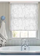 Meadow Leaf Pale Grey Roller Blind