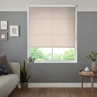 Insta Fit No Drill Azalea Sheer Ivory Roller Blinds - Fit In 30 Secs