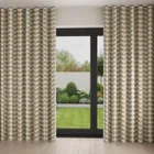 Orla Kiely Two Colour Stem Warm Grey Wave Curtain Blinds Uk