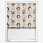 Scandi Floral Rosso Roman Blind