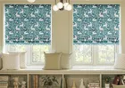 Bunny Meadows Teal - Twist&fit Roman Blind