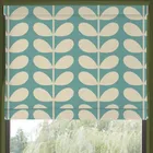 Orla Kiely Jumbo Solid Stem Made To Measure Roman Blind Duckegg