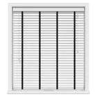 True White & Jet Luxury Ecowood Uk - Wooden Blinds
