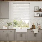 Ice White Faux Wood Blind - 50mm Slat