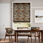 William Morris Acanthus Velvet Chestnut Roman Blind