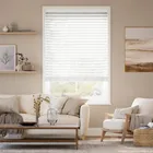 Pure White Wooden Blind - 64mm Slat