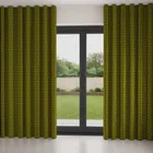 Orla Kiely Linear Stem Olive & Black Wave Curtain Blinds Uk