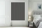 Alpha Blackout Dark Grey - Fire Retardant & Moisture Resistant Blackout Vertical Blind