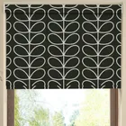 Orla Kiely Jumbo Linear Stem Made To Measure Blackout Roller Blind Liquorice