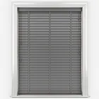 Aspect Cool Grey With Medium Grey Tapes Faux Wood Venetian Blind