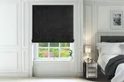 Constance Black - Luxury Crushed Velvet Roman Blind
