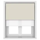Tradechoice Blackout Ivory Double Roller Blind