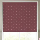 Emily Bond Wild Thyme Blackout Made To Measure Roller Blind Burgundy