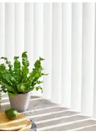 Matte White Rigid Pvc 89mm Vertical Blind