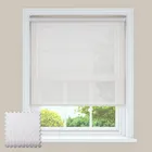 Serenity Ice White Privacy Roller Shades