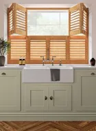 Honey Tier On Tier Shutter