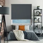 Bedtime Anthracite Anthracite Bottom Bar Roller Blind