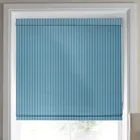 Laura Ashley Burnsall Stripe Made To Measure Roman Blind Seaspray