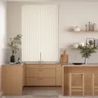 Fawn Pvc Blackout Vertical Blind