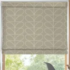 Orla Kiely Jumbo Linear Stem Made To Measure Roman Blind Pebble