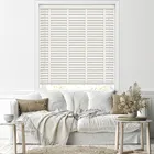 50mm White Oak & Chalk Faux Wood Blinds