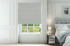 Simone Duck Egg - Stripe Patterned Roman Blind