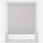 Supreme Blackout Pebble & Sunvue Dove Grey Double Roller Blind