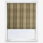Moon Wentworth Stripe Natural Olive Roman Blind