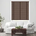 50mm Auburn & Coffee Wooden Blinds