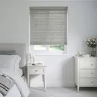 Genova Shadow Grey Wooden Blinds 50mm