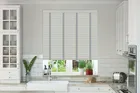 Charisma Light Grey - Faux Wood Blind Steel Tape