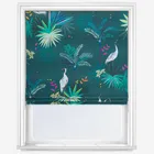 Sara Miller Heron Teal Roman Blind