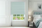 Twain Aqua - Patterned Roman Blind