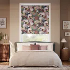 Marina's Tea Garden Burgundy Blush Roller Blind