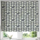 Orla Kiely Early Bird Made To Measure Roman Blind Cool Grey