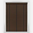 Hikari Bamboo Red Wood With Black Tapes Wooden Venetian Blind