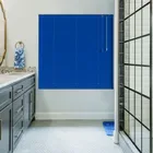 Textured Deep Blue Venetian Blind