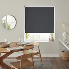 Insta Fit No Drill Wisteria Blackout Dark Grey Roller Blinds - Fit In