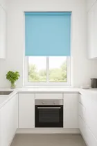 Atlantex Blue Electrical Roller Blind