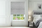 Cornelia Grey - Floral Pattern Roman Blind