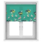 Sara Miller Flamingo Border Green Blinds Uk