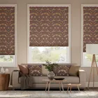 William Morris Duoshade Strawberry Thief Harissa Red Thermal Blind