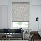 Niko Antique Silver Roman Blind