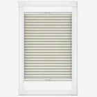 Louvolite Voile Fr Cream 20mm Pleated Perfect Fit Pleated Blind