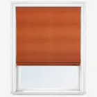 Touched By Design Luxe Faux Silk Rust Roman Blind