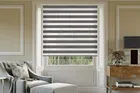 Athens Charcoal Textured Day And Night Blind With Ultra Fine Voile