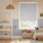 Mickey Checks Blackout Ice Blue Roller Blind