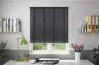 Millennium Charcoal - 50mm Aluminium Venetian Blinds With Black Tapes