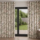Sara Miller Ornamental Peacock Stone Wave Curtain Blinds Uk