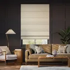 Osaka Faux Silk Champagne Roman Blind